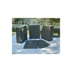 1.Kalite 18x8x24 Cm (5 Adet) Siyah Renk Beyaz Benekli Kraft Kağıt Çanta,Hediye Poşeti,Hediye Paketi