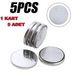1 KART 5 ADET - CR2032 Bmw Oto Kumanda Pili CR2032 3V Lityum Para Pil 5'li Blister