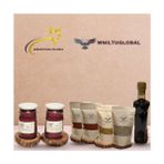 1 kg Tatlı Biber Salçası 1kg Dometes Salçası 250 gr Orta Acı K. Maraş Ev Yapımı Pulbiber 700 gr Nar Ekşisi 250 gr Kimyon 250 gr Karabiber. 250 gr Toz Tatlı Kırmızı Biber