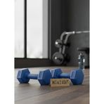 1 Kg x 2 Plastik Dambıl Seti – Ev Fitness Ağırlık Seti | Aerobik, Pilates ve Tüm Ev Egzersizleri İçin Dambıl Çifti (Mavi)