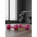 1 Kg x 2 Plastik Dambıl Seti – Ev Fitness Ağırlık Seti | Aerobik, Pilates ve Tüm Ev Egzersizleri İçin Dambıl Çifti (Pembe)