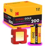 1 Kodak Gold 200 (Eastman)135-36-35mm renkli taze analog Film + Masaüstü ve Magnet Çerçeve