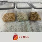 1 L Kare Vakumlu Kap Kuru Gıda Baklagil Saklama Üçlü Hava Almayan Tahıl Erzak Koyma Kutu (3)