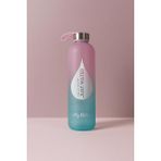 1 L Renk Geçişli Cam My Bottle Matara - Pembe - Mavi