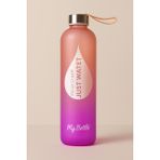 1 L Renk Geçişli Cam My Bottle Matara - Turuncu - Mor