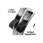 1 Metre Arkası Yapışkanlı Siyah Cırt Cırtlı Bant Amerikan Fermuar