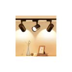 1 Metre Raylı 3 Adet 30W Led Ray Spot Led Vitrin Mağaza Armatürü Siyah Kasa