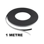 1 Metre Şerit Magnet Mıknatıs, 12Mm Arkası Yapışkanlı Çıkartmalı