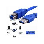 1 Metre USB 3.0 Yazıcı Kablosu 1 Metre USB 3.0 Printer Kablosu Am Bm Kablo
