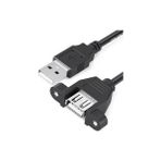 1 Metre Vidalı USB Uzatma Kablosu Montaj Tipi USB Uzatma Kablosu 1 Metre