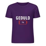 %1 Sabır Tişörtü - Komik Sözler Üstü, Baskılı Mizahi İfade Gömlek, Rahat Pamuklu Tişört, Koyu Eflatun, 5XL