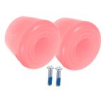1 Set Skate Brake Head Roller Wheels Shoe Laces Roller Skate Strap Roller Skates for Kids Scooter Gear Stoppers Toe Spacers Brake Pads Straighteners Inline Skate Wheels Pu Pink