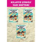 1. Sınıf Dik Temel Harflerle Kılavuz Çizgili Yazı Defteri Orta Boy - 3 Adet - 1 Adet - Karışık-Çok Renkli