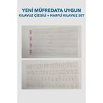 1.sınıf Kılavuz Çizgili Harfli Kılavuz Eğitim Seti Statik Akıllı Kağıt Yazı Tahtası Şeffaf