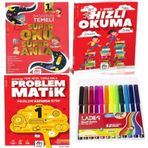 1.sınıf Yeni Nesil Sorularla Problemmatik +Süper Oku Anla +Hızlı Okuma Ve Keçeli Kalem 12'li