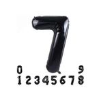 1 Siyah Rakam Folyo Balon 34" Inc, 7