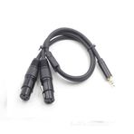 1 Stereo Erkek-2 Xlr 50 cm Dişi Kablo