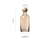 1 Su Isıtıcısı D 1.2l Su Isıtıcısı Amber Borosilikat Cam Çaydanlık 250ML Su Bardağı Isıya Dayanıklı Cam Şişe Su Sürahi Içecek Sebili (Yurt Dışından) - Renkli - Water Pots