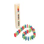 1 Takım Domino Aksesuarları arabalar çocuklar yapı taşları çocuklar için domino Çocuk ı eğitici çocuk kaynağı plastik domino taşı BESTonZON