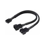 1 To 2 Çoğaltıcı 25cm Fan Uzatma Kablosu Y Tip 4 Pin 3 Pin Bilgisayar Kasa Anakart Ekran Kartı Soğut