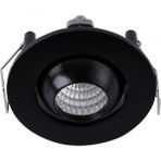 1 Watt Siyah Kasa Günışığı Manda Gözü - 5 cm Dış Çap 4 cm Iç Çap Siyah Kasa Manda Gözü LED Spot Gün