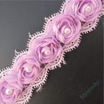 1 Yard Çiçek İnci Dantel Kenar Süsleme Kurdele 5 cm Genişlik Vintage Stil Mor Kenar Süslemeler Kumaş İşlemeli Aplike Dikiş El İşi Düğün Gelin Elbisesi Süsleme Kendin Yap Dekor Giysiler Nakış