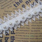1 Yard Gül Çiçek Dantel Kenar Şifon Süs Kurdelesi İncili 3,5 cm Genişlik Vintage Stil Kırık Beyaz Kenar Süslemeler Kumaş İşlemeli Aplike Dikiş El İşi Düğün Gelin Elbisesi Kendin Yap Parti Giysileri Dekor