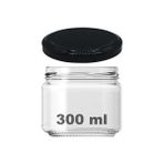 10-1000 ml Farklı Boyutlarda Kavanoz (10-1000 Arası) cc Konserve Metal Kapaklı Cam Kavanoz 6 Adet (Şeffaf, 300 Cc)