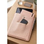 10"-11"-12" Ipad Air Pro & Matepad & Galaxy Uyumlu Tablet Çantası , Kılıfı . Hafif , Ekran Çizilmesine Karşı Dayanıklı, Deri , Su Geçirmez Yüzey, Darbe Önleyici Özellikli El, Omuz, Defter, Tablet Çantası - Pembe