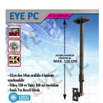 10"-32" MÖNİTÖR TV TAVAN ASKI APARATI METAL MAX 110CM KİLİTLİ