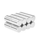 10 Adet 10x15 mm Yuvarlak Güçlü Neodyum Mıknatıs (Çap 10mm Kalınlık 15mm)