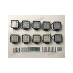 10 Adet 16 Led Off Road Sis Farı Sis Lambası Çalışma Lambası Projektör