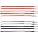 10 Adet 16AWG Silikon Tel 4.0mm Erkek Fiş Uzunluğu 10 cm 380 390 540 550 775 795 Fırçalı Motor Bağlantı Kablosu (Yurt Dışından)