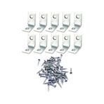 10 Adet 16X25 Mm Metal L Gönye Köşe Bağlantı Ve Vidaları