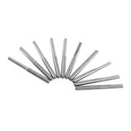 10 Adet 3.175mm End Mill CNC Freze Kesici Kesme Aletleri Çift Düz Flüt 1/8 Shank Çapı CNC Gravür Için MDF Sunta Yoğunluk Kurulu ağaç İşleme Oyma Makinesi Ile