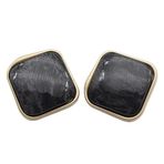 10 adet 30mm büyük düğmeler ceket dışbükey düz siyah düğmeler giyim için dikiş aksesuarları pembe kare düğmeler gömlek (Color : Black, Size : 15mm-10pcs)