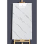10 Adet, 30x60 Cm Beyaz Siyah Mermer Desenli Kendinden Yapışkanlı Seramik Köpük Banyo PVC Duvar Paneli-6013