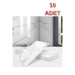 10 Adet 30X60 Cm Yapışkanlı Mermer Desenli Köpük Banyo,Tezgah Arası Duvar Paneli Kağıdı Cf-1035