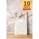 10 Adet 30X60cm Bakır Mermer Desen Yapışkanlı Köpük Duvar Paneli Kağıdı Banyo,Tezgah Arasıtx-078