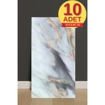 10 Adet 30X60cm Mix Bakır Mermer Desen Yapışkanlı Köpük Duvar Paneli Kağıdı Banyo,Tezgah Arasıtx-092