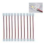 10 Adet 5050 2 Pin Şerit Led Ekleme Aparatı 3 Çipli 15 Cm Kablo
