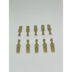 10 Adet 6,3mm Erkek Fiş Terminal Kablo Ucu Sf1eu