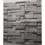 10 Adet 70-77Cm Gri Taş Desen Yapışkanlı Duvar Kağıdı Panel Nw115