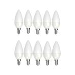 10 Adet 7w Günışığı Sarı Led Mum Avize Ampulü Buji Ampul E14 Ince Duylu Ct 4079 3200 Kelvin