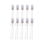10 Adet 7x3mm 12v Mini Ampul Kıl Bacak Dipsiz Gösterge Ampulü Sarı Işık 7mmx3mm