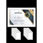 10 Adet A4 Çerçeve - Mdf 21X30 Çerçeve - Çoklu Fotoğraf Çerçevesi - Diploma Çerçevesi - Sertifika - Beyaz