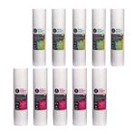 10 Adet Açık Kasa Su Arıtma Filtre 1-5 Mikron Sediment Spun Filtre (Beyaz)