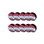 10 Adet ACK Siyah İzole Bant 0.13X19MMX8YDS