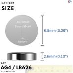 10 Adet Ag4 376 377 SR626 SR626SW LR66 1.5V Poundmax Düğme Pil, Alkalin Saat Pili, Çocuklara Dayanıklı Ambalaj, Küçük Elektronik Cihazlar Için,ölçüm Cihazları ve Hesap Makineleri