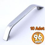 10 Adet Alara Kulp Mobilya Mutfak Dolabi Cekmece Dolap Kulplari Kapak Kulpu Krom Renk 96 Mm Metal